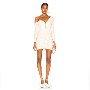 SELF-PORTRAIT Sequin Ruffle Mini Dress US 8